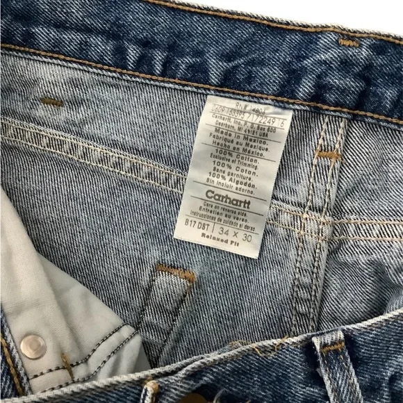 Carhartt B17 DST Relaxed Fit Jeans Size 34x30 - Picture 6 of 6